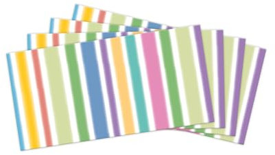 100 Umschläge, elegante Briefumschläge mit buntem Streifenmuster, perfekte Wahl für Hochzeiten, Geburtstage, Einladungen, Danksagungen und persönliche Briefe DIN lang (22 x 11 cm) selbstklebend