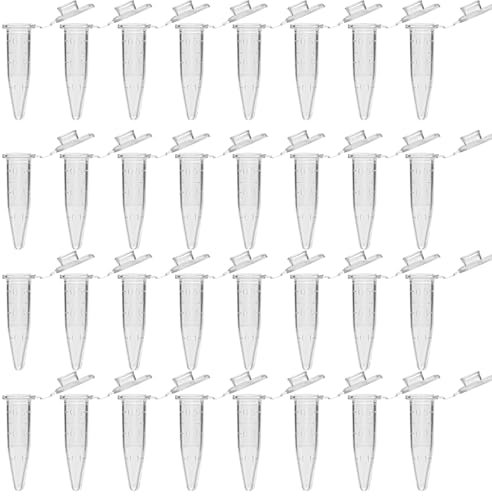 200 Stück Zentrifugenröhrchen, Globuli Röhrchen Leer, Globuli Aufbewahrung, Röhrchen, Klar Konisch Mikro Zentrifugenröhrchen Für Labore Biologische Experimente (0.5ml)