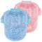 Idepet 2PCS Hund Pullover Haustier Pullover Pullover, Warme Welpe Sweatshirt Hunde Mäntel Pyjamas Katze Bekleidung Strickwaren Jumpsuit Kleidung Chihuahua Yorki Kleiner Mittlerer Hund (PinkBlue, XS)