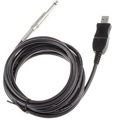 Abaodam 3m Câble De Liaison Guitare Basse Vers Usb Pour Pc Enregistrement Noir Câble Usb Pour Guitare
