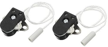 TOGEVAL 2piezas Lámpara Interruptores De Tirador Cuerda Para Atenuar Resistente y Práctico