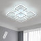 Comely Plafoniera LED Soffitto Dimmerabile, 57W Lampada da Soffitto con Telecomando, Bianco Plafoniera Moderno in Acrilico per Camera da Letto, Soggiorno, Sala da Pranzo e Cucina