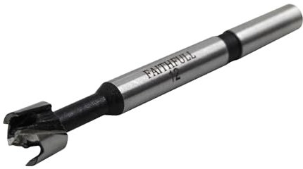 Faithfull FAIFOR12 - Broca Forstner para madera dura, madera blanda, perforación, taladrado, recta, angular, superposición, agujeros de bolsillo, 12 mm