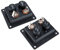 HEALLILY 2pezzi Terminali Per Altoparlanti e Subwoofer Morsettiera Per Collegamenti Sicuri Design Resistente e Facile Da Installare Per Sistemi Audio Domestici e Auto