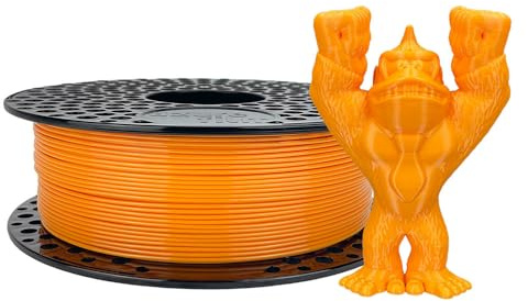 AzureFilm PETG Hyper Speed Filament für 3D-Drucker 1.75 mm - Auf Spule - Für Hochgeschwindigkeitsdruck - Strapazierfähig, Langlebig, Feuchtigkeitsabweisend - Überlegene Haftung (Orange, 1 kg)