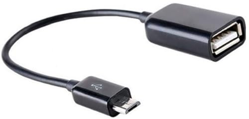 Cavo OTG Micro USB, convertitore da maschio da USB a femmina OTG per tablet per smartphone (nero)