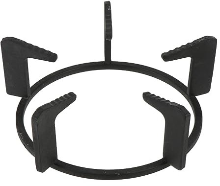 Healifty Thickened Cast Iron Wok Ring Pot Holder Non-Slip Gas Stove Support Ring Rust-Resistant Kitchen Accessory for Safe Heat Control Compact Design for Convenient Use