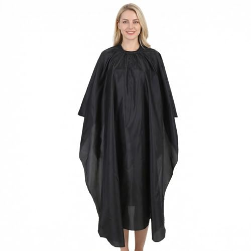 160x140cm Friseurumhang Erwachsene Und Kinder, Professioneller Einstellbar Friseur Umhang Wasserdichtes Haarschneideumhang Barber Cape Friseurbedarf Salonzubehör Für Haushalt Salon Haarschneiden