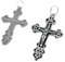 NKlaus Kettenanhänger Jesus Kreuz 925 Silber Orthodoxe Anhänger Glaubenssymbol K28