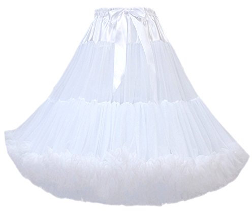 FOLOBE Frauen Tutu Kostüm Ballett Tanz Multi-Layer Puffy Rock Erwachsene luxuriöse weiche Petticoat