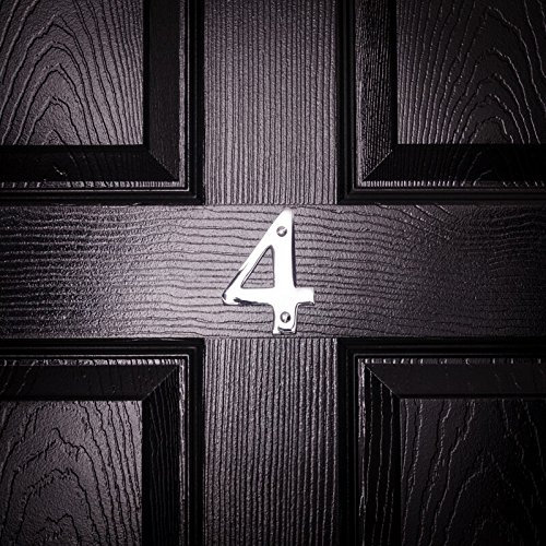 Signs & Numbers Chrome chunky 4 inch 10cm digit