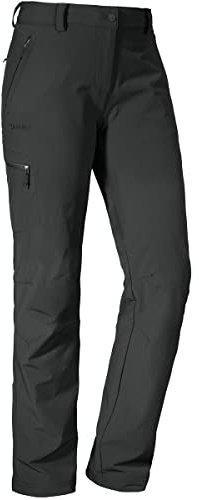 Schöffel Damen Pants Ascona, leichte und komfortable Wanderhose für Frauen, vielseitige Outdoor Hose mit optimaler Passform und praktischen Taschen, Asphalt, 46