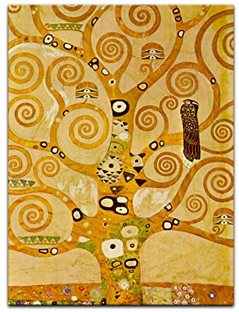 Kunstdruck Poster - Gustav Klimt Lebensbaum 30x40 cm ca. A3 - Alte Meister Bild ohne Rahmen