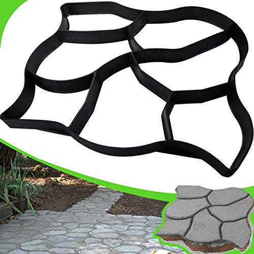 Walk Maker Wiederverwendbare Betonwegmacher Formen Trittstein Pflasterstein Rasen Terrasse Hof Garten DIY Gehweg Gehweg Pflastersteine Formen (übergroß)