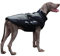 Hundemantel mit Geschirr - Hundejacke für große Hunde Winter - Wasserabweisender & Warmer Wintermantel Winterjacke mit Pelzkragen & Reißverschluss 5XL Grau