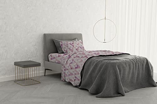 Italian Bed Linen MB Home Basic “Dafne” Bettwäsche-Set, Kinki, Klein Doppelbett