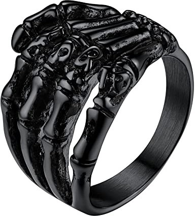 Richsteel Dad Ring Black Gothic Rings