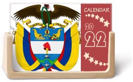 Kalender 2022, Motiv: Kolumbien, Nationalemblem