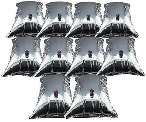 NBZZ Wassersack Lichtdichte Verbundfolie Wasserkanister faltbar Wasserbeutel Lagerkrisen verwendet zum langfristige Wasserausfälle zum Aufbewahren von Trinkwasser (15L, 10PCS)