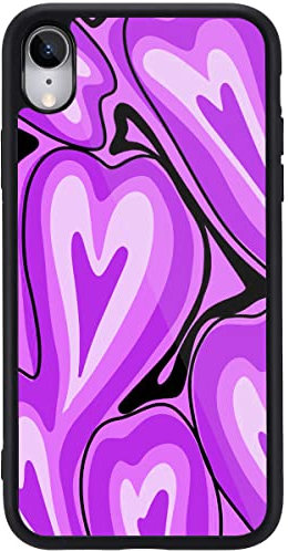 MAYCARI Art Love Heart Design Case for iPhone 7 Plus/iPhone 8 Plus, Girly Aesthetic Pattern with Slim Soft TPU Hard Back Protective Case for Girls Women Children