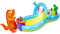 abeec Inflatable Dinosaur Water Play Centre | Outdoor Kids Pool with Slide | Sprinkler Arch, Ring Toss & Ball Games | Garden Activity Pool for Toddlers | Summer Water Toy for Children Ages 3+