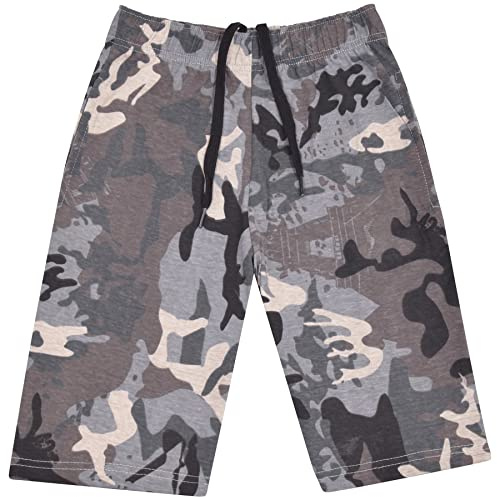 A2Z 4 Kids Boys Cotton Stretch - Shorts S07 Camo Charcoal 5-6