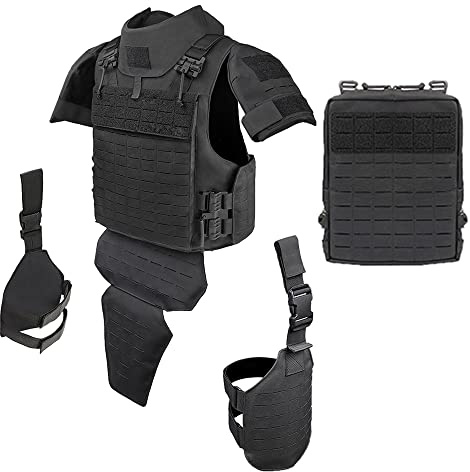 ERTY Taktische Weste Wasserdicht Verschleißfest Quick Release Tactical Weste Modular Leicht Molle Weste für Jagd Angeln Camping CS Training Paintball Spiel