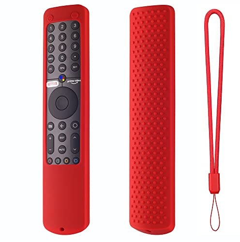 Fernbedienungsabdeckung/Hülle für Xiaomi Mi TV P1 50 43 P1E Q1 75 Q1E 55 XMRM-19 Silikon Bluetooth Sprachfernbedienung Schutzhülle (red)