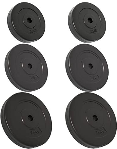 vidaXL Dischi per Pesi 6 pz 30 kg in Cemento