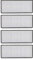 Rrochio Accesorios Filtro Original para Aspiradoras Serie Roborock S8/S8+/S7 Max Utra/ S7 Pro Ultra, lavable filtro x 4