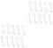 INNAL 20 pcs Grill Hams Hook Kitchen Ribs Poultry Hanging BBQ Stainless Duty Cm Wall kitchen sils Metal Pan Fish S-Hooks Pork Processing Shop Cooking Beef Hooks Butchering Shaped Tools-