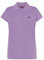 S&C - Polo Donna Manica Corta - Polo Donna Custom Fit Leggermente vestibilità - Bordatura a Maniche e Collo a Costine - Made in Cotone e in Spagna, Lavanda, S