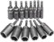 HATANSE 14 Pezzi Bussole per Avvitatore ad Impulsi 6–19mm Adattatori Per Bussole Esagonali Hexagon Nut Driver Drill Bit 1/4 Approfondire 34mm per Trapani Dadi e Adattatori per Bussole a Percussione