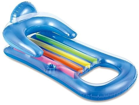 Summer Waves Hamac de Piscine Gonflable, Tapis Gonflable pour Adultes, Flotteur pour Adultes, HamacFloattant à Eau, Bouée Matelas Gonflable Chaise Flottante