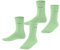 ESPRIT Unisex Kinder Socken Foot Logo Multipack K So Baumwolle einfarbig 2 Paar, Grün After Eight 7134, 27-30