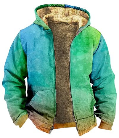 KONG JIMFAN Softshelljacke Herren Wasserdicht Strickpullover Herren Militär Weste Herren Sweatjacke Karierte Jacke Herren Hardshelljacke Herren Pulli Decke Ponchos Winterjacke Herren(Army Green,XXL)