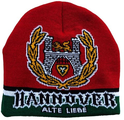 Generisch Hannover Mütze - ALTE LIEBE-1896 -, Beanie (Bordeau), Wintermütze