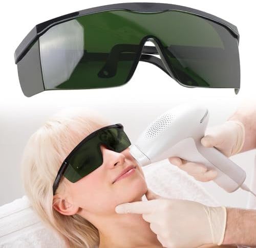 BRISKORE Laser Schutzbrille, IPL Brille 200-2000nm Infrarot Schutzbrille, Laser Schutzglas Laserschutzbrille Laser Brille für Haarentfernung IPL, IPL Schutzbrille Laserbrille für Männer Frauen