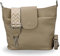 BRISE Umhängetasche Damen Echtes Leder ELLIE Handgemachte Crossbody Bag mit Ledergurt + Optionalen Breiten Gemusterten Riemen 6 Fächer Wasserdichte Schultertasche Made in Italy (Taupe - 2)