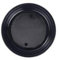 Innclean Plato llano de postre negro reutilizable de plástico, 17 cm, 10 cf x 25 unidades (250 platos)