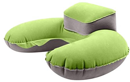 MAGICLULU Tragbares Kissen Draussen Kissen Fürs Auto Kopf Nackenkissen Kissenkissen Outdoor-Kissen U-förmig Reisenestkissen Beflockung Taschenkissen Entspannen Nackenpolster Aufblasbar