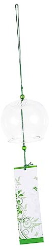 HANABASS Carillon Éolien Suspendu Japonerie pour Jardin Et Balcon, Décoration en Verre Peint 7x8 Cm, Cloche à Vent Décorative D'intérieur Et Extérieur, Ornement Artisanal pour Maison Et Mariage