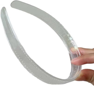 Bandeaux à cheveux en plastique transparent - 8 mm/12 mm/20 mm/25 mm