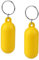 NQEUEPN 2pcs Bateau Porte-Clés Flottantes, 6,5x2,5cm Jaune Pendentif pour Clé Flottante Forme Ovale en Plastique pour la Navigation de Plaisance Le Surf l'Aviron la Pêche Les Sports de Plein Air