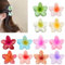 ZkateTrade 12 Pièces Pince Cheveux Fleur, Petite Pinces à Griffes Fleur Antidérapantes, Barettes Cheveux Fleur Forte Grip Pour Femme (4 CM)