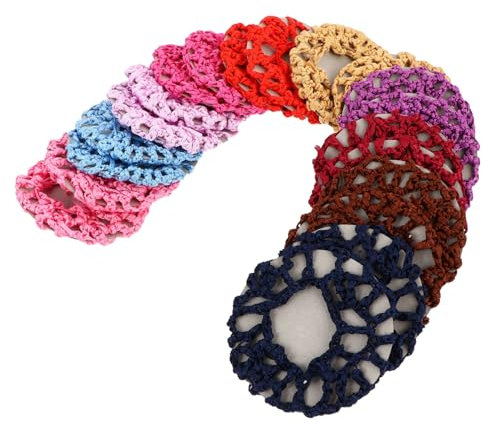 Healvian 20stücke Handgefertigte Mesh Stoff Haartrageabdeckungen Elastische Haar-netz-accessoires Für Damen Frisuren