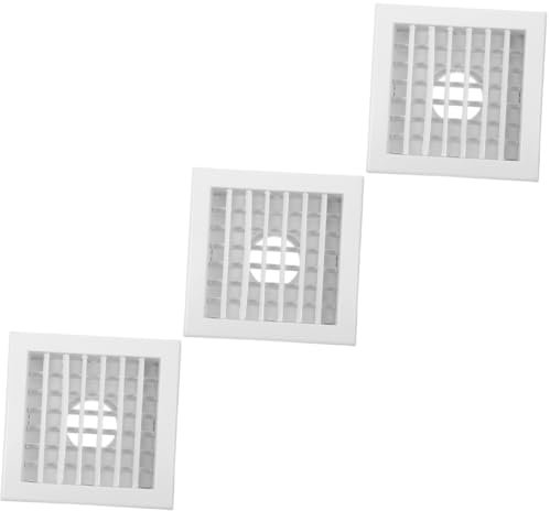 Gadpiparty 3pcs Louvered Air Vent Ceiling Vent Covers for Living Bathroom Kitchen Round Cover