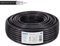 Edision OCX-50 Cable Coaxial 50m, Cable Antena TV Exterior/Interior PE Negro, Cobre CU/AL, 17PAtC, CPR Fca, Clase A, Cable Satélite, para DVB-S2, DVB-T/T2, DVB-C, RADIO, Bobina 50m