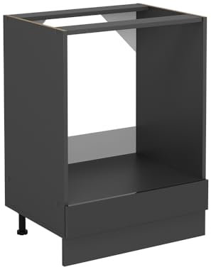 Vicco Herdumbauschrank R-Line, Anthrazit Hochglanz, 60 cm ohne Arbeitsplatte