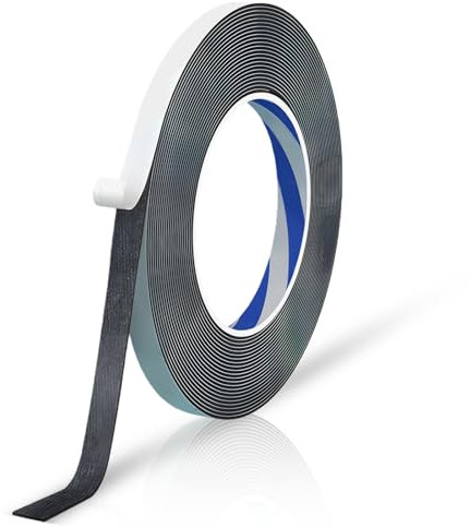 Heavy Duty Double Sided Foam Tape, Waterproof & Heat Resistant, 5M x 10mm x 1mm, Residue-Free for Home, Car, Outdoor Use